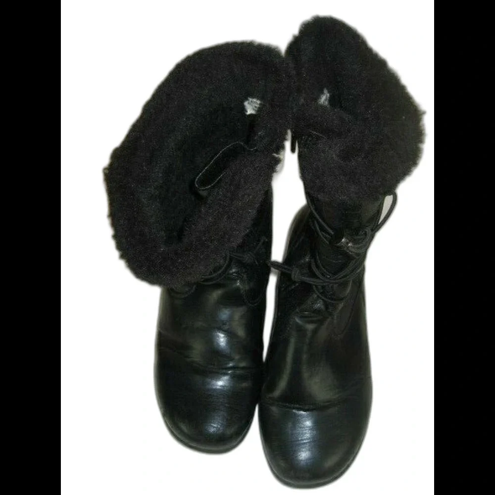Womens Bass Cordova Black Fleece Lined 10